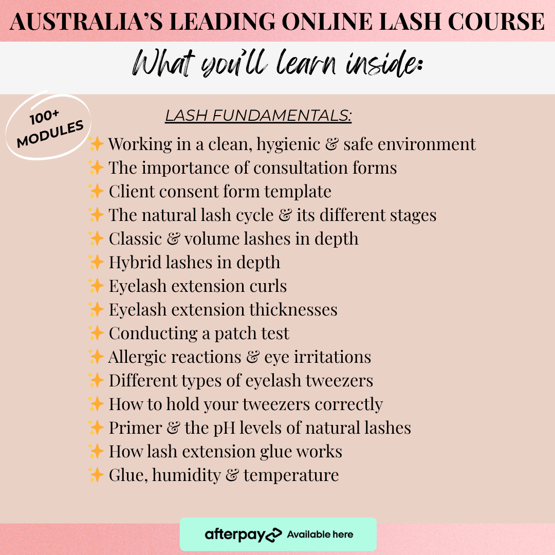 Beauty By Bella K's Online Classic & Volume Lash Course