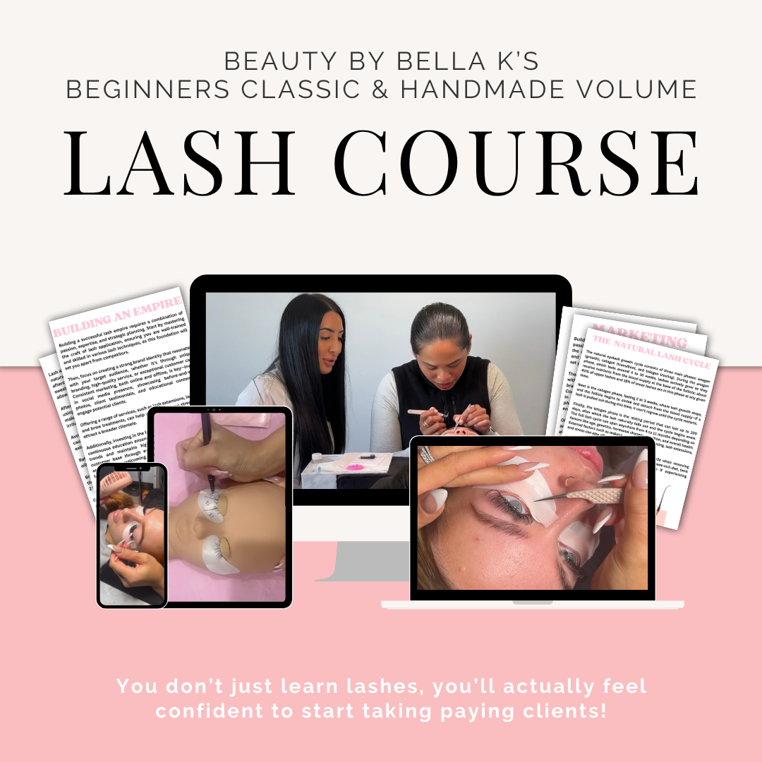 Beauty By Bella K's Online Classic & Volume Lash Course
